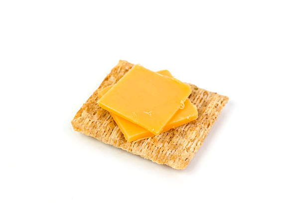 Cracker and Cheese stock photo