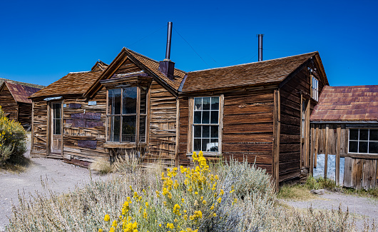 A stamping mill in Bodie, CA.  Once a bustling town of 10,000 residents in the late 1800s, it is now a ghost town and state park a few miles east of Hwy 395 south of Bridgeport, CA.