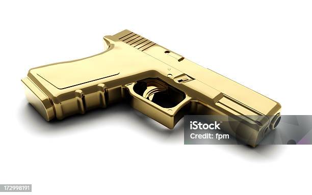 Golden Gun Stock Photo - Download Image Now - Gun, Gold - Metal, Gold Colored