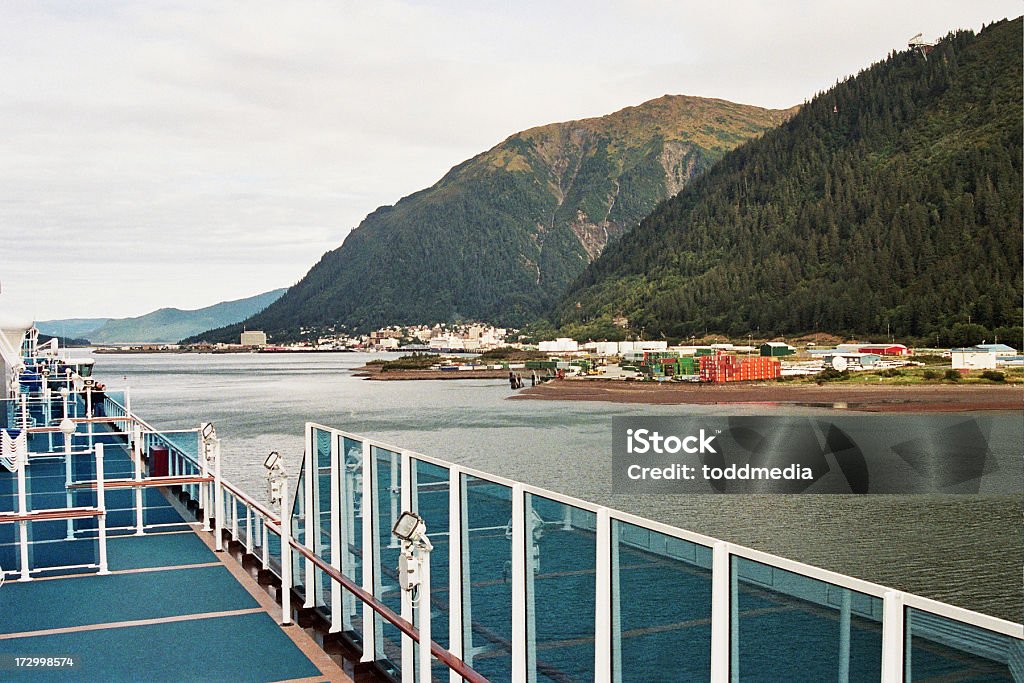 Approaching Juneau, Alaska "Approaching Juneau, Alaska via a cruise ship. Scanned from film." Alaska - US State Stock Photo