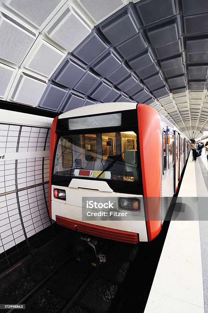 ready to take off undergroundstation hamburg mainstation... Hamburg - Germany Stock Photo