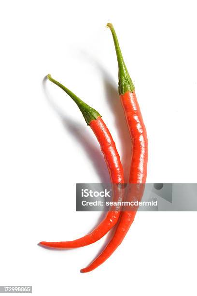 Pimentadecaiena Peppers Em Branco - Fotografias de stock e mais imagens de Calor - Calor, Comida, Comida Cajun
