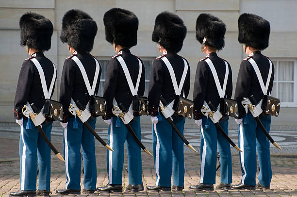Royal guards. stock photo