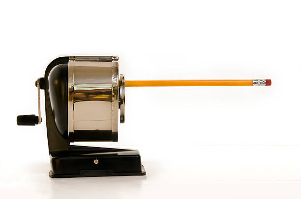 Pencil in Sharpener stock photo