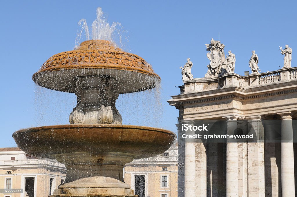 Fonte do Vaticano - Foto de stock de Antigo royalty-free