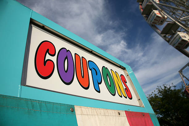 istock Big Coupon Stand At A Carnival 172999501