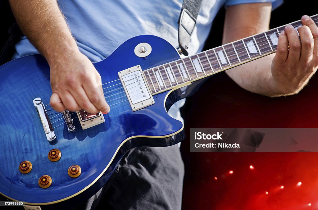 Guitarra jogadores em ação no palco - Royalty-free Adulto Foto de stock