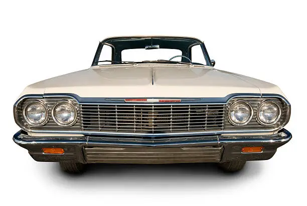 An original 1964 Chevrolet Impala. Clipping Path on Vehicle.