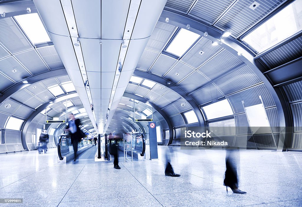 Futuristische Flughafen verbunden - Lizenzfrei Abflugbereich Stock-Foto