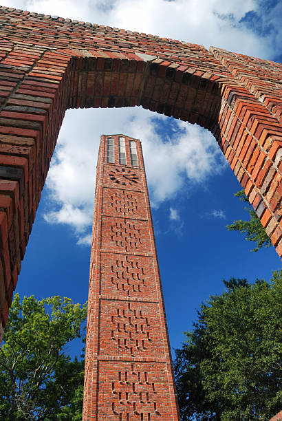 Bell Tower at Mississippi State University Brick bell tower on nice day at MSU mississippi state university stock pictures, royalty-free photos & images