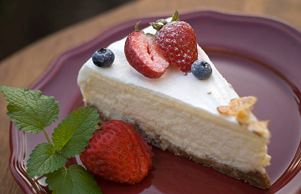 istock Blueberry & Cheesecake, a Delicious Strawberry Cake Dessert Slice 173000438