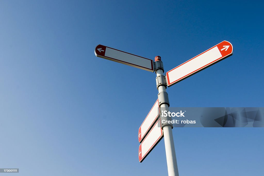 Empty traffic sign Arrow Symbol Stock Photo