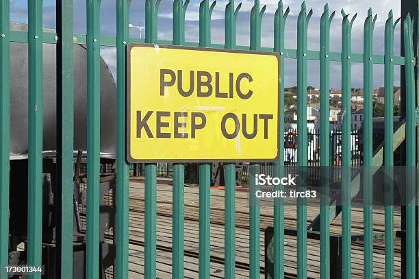 Sign Public Keep Out Stock Photo - Download Image Now - Advice, Concepts, Construction Site