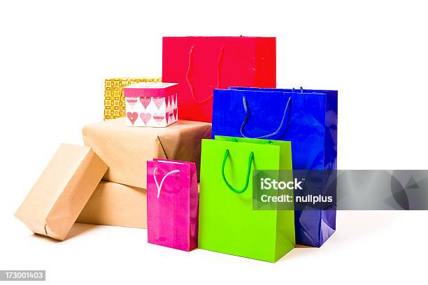 Shopping Online - Fotografie stock e altre immagini di Bianco - Bianco, Borsa della spesa, Bustina