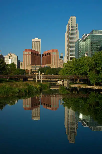 The city of Omaha as seen from Heartland park.