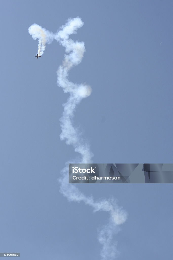Stunt Pilot Stunk Flying airplane Airplane Stock Photo