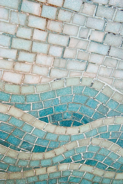 istock Grungy Blue Waves Tile Close-Up 173001759