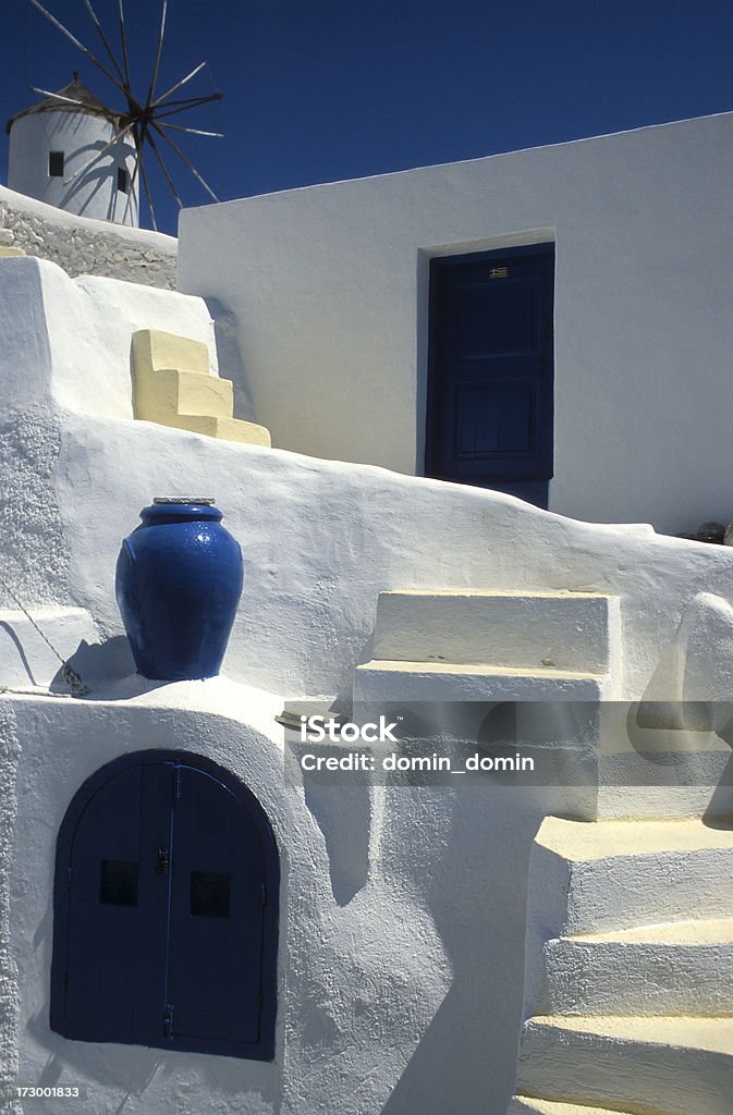 Asamblea del Pueblo de Oia en la isla de Santorini, Grecia, - Foto de stock de Aldea libre de derechos