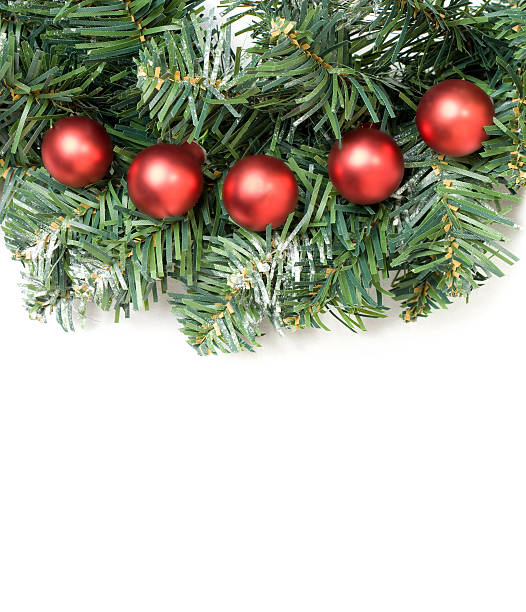 istock Christmas Wreath with Red Baubles (XL) 173001992