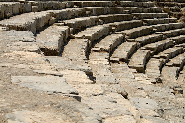 에페수스 - ephesus amphitheater circle ellipse 뉴스 사진 이미지