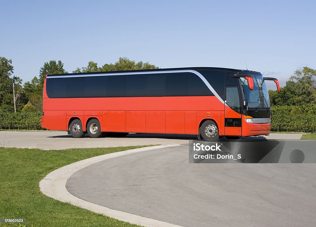 Elegancki czerwony Autobus - Zbiór zdjęć royalty-free (Autobus)