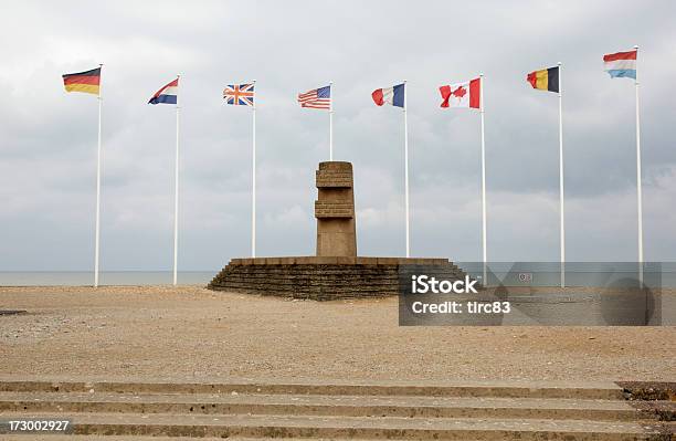 Memorial De Ww2 Soldados Praia Juno Normandia - Fotografias de stock e mais imagens de Praia Juno - Florida - Praia Juno - Florida, Forças Aliadas, Segunda Guerra Mundial