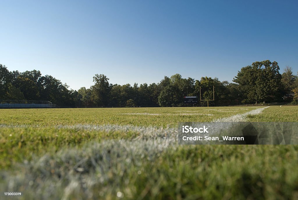 Football Field – End Zone anzeigen - Lizenzfrei Einzellinie Stock-Foto