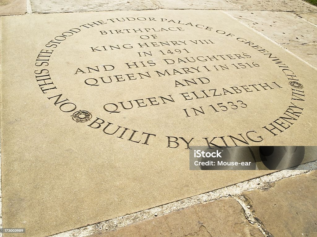 Stone marcar el Tudor palacio de Greenwich - Foto de stock de Alumbramiento libre de derechos