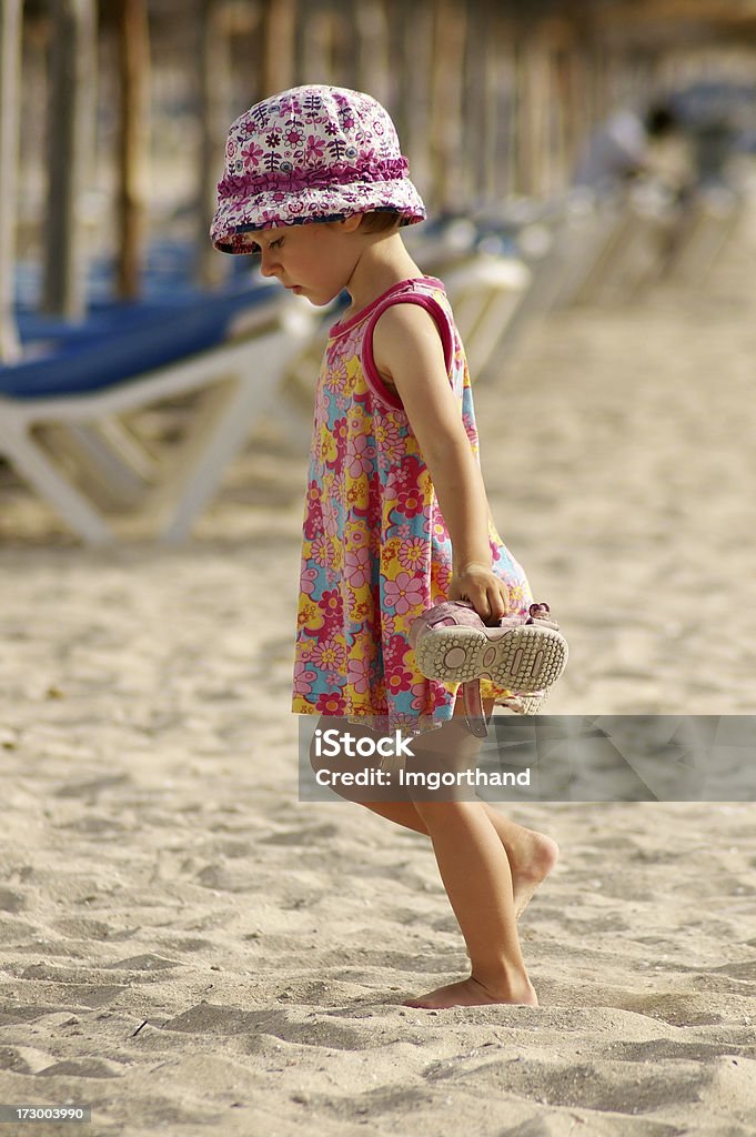 Passeio na praia - Royalty-free 2-3 Anos Foto de stock