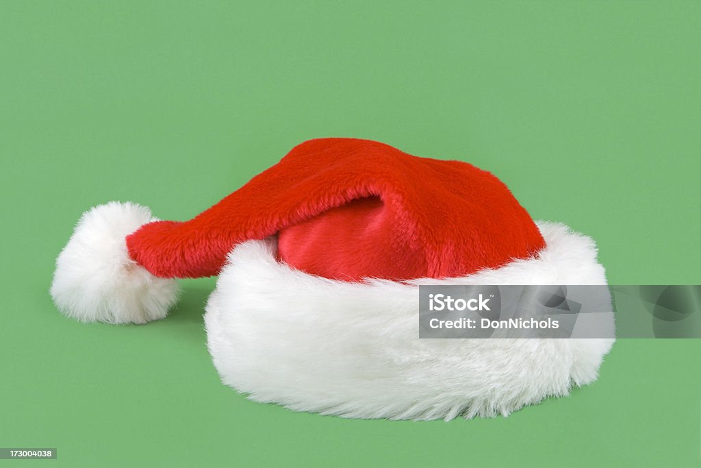 Sombrero de Santa aislado - Foto de stock de Blanco - Color libre de derechos