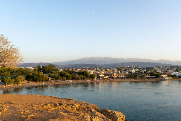 istock Sunset on Paralia Agii Apostoli Beach, Chania 1730041295