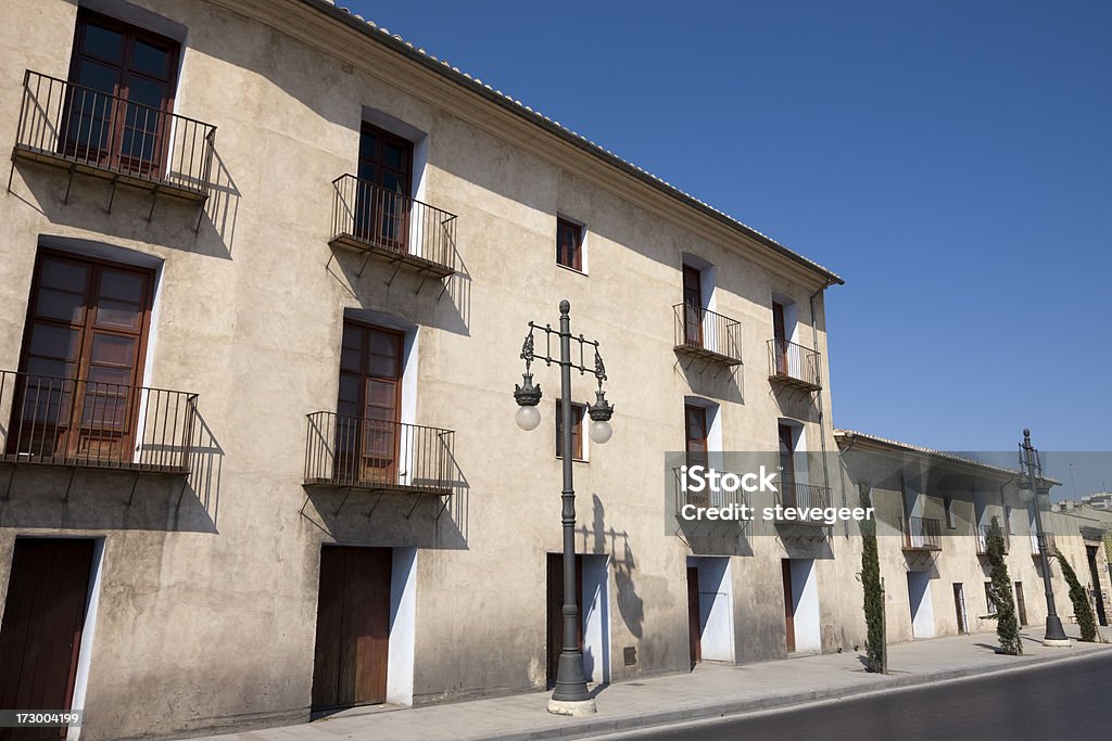 Spanische Apartments in Valencia - Lizenzfrei Altertümlich Stock-Foto