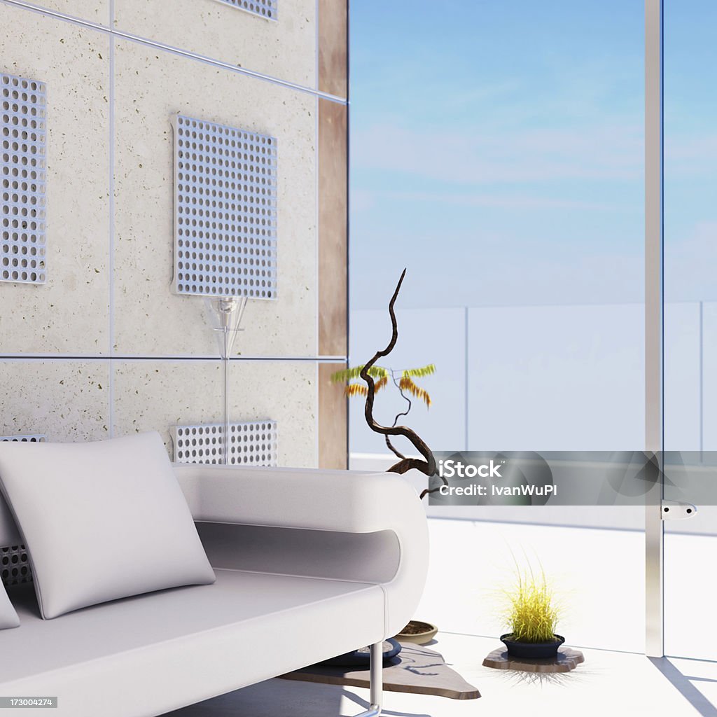 Renderização Interior (CGI - Royalty-free Aconchegante Foto de stock