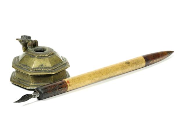 istock old dip pen and inkwell 1730049954