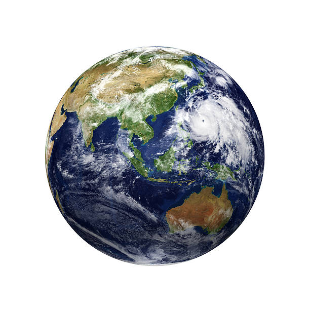 istock Typhoons - Earth view of Asia 173005027