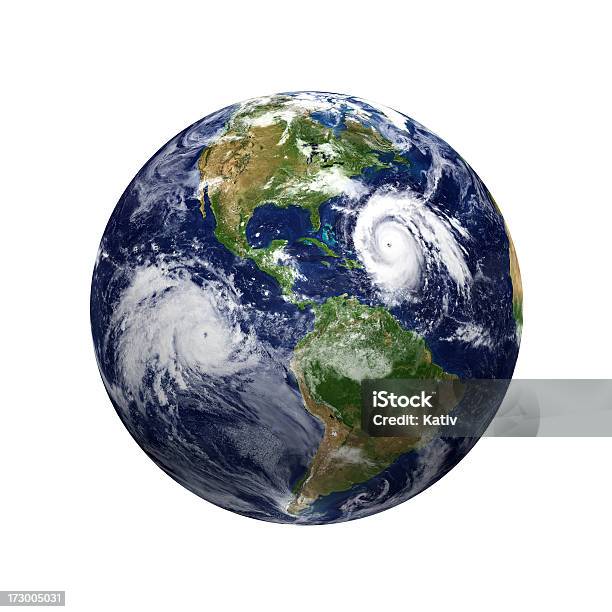 Typhoons지구별 남퐁 Of America 지구본에 대한 스톡 사진 및 기타 이미지 - 지구본, 행성 지구, 허리케인