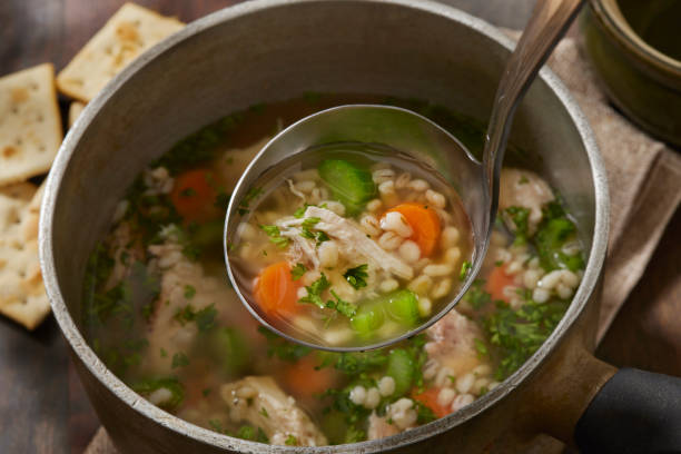 istock Chicken and Barley Vegetable Soup 1730050481