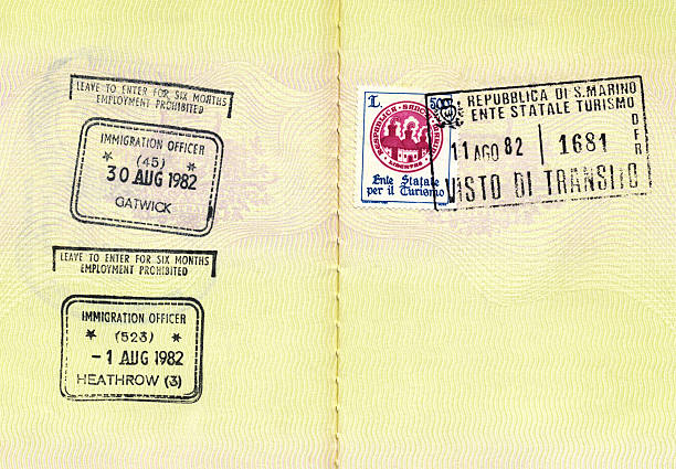 istock Passport Stamps - Gatwick, Heathrow 173005277