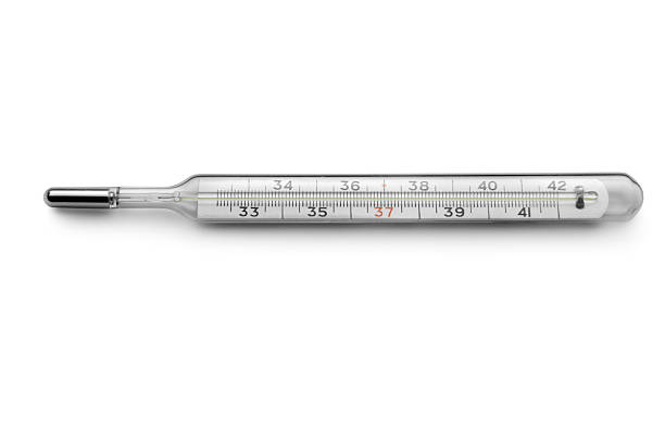 médicos: o termómetro - celsius imagens e fotografias de stock