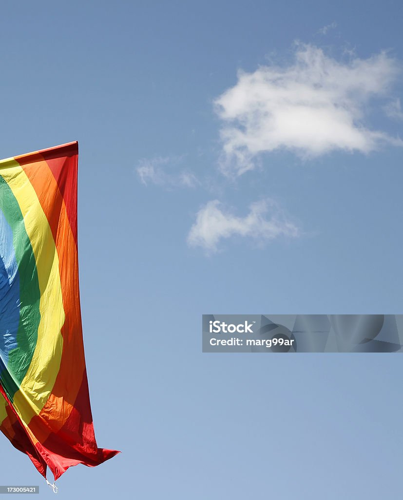 Bandiera arcobaleno - Foto stock royalty-free di Ambientazione esterna