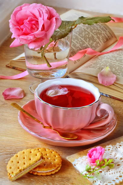 istock Still life with a pink cup 1730054725