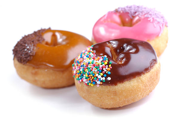 istock Three Donuts Isolated on White XXXL 173005580