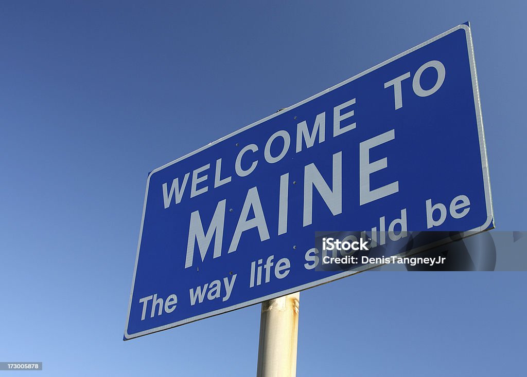 Maine bem-vindo - Royalty-free Maine Foto de stock