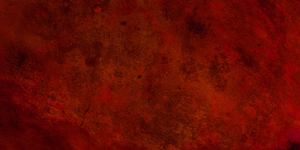 background of oxidised copper metallic in dark red color tone. ruby red metallic rusty texture background. aged vintage dark red rust stains texture metal sheet.