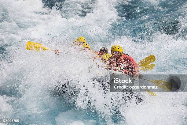 Rafting Em Rápidos - Fotografias de stock e mais imagens de Remar - Remar, Trabalho de Equipa, Ao Ar Livre