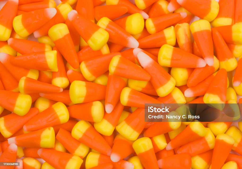 Halloween Candy Corn sfondo, Dolcetto o scherzetto, ottobre - Foto stock royalty-free di Candy Corn