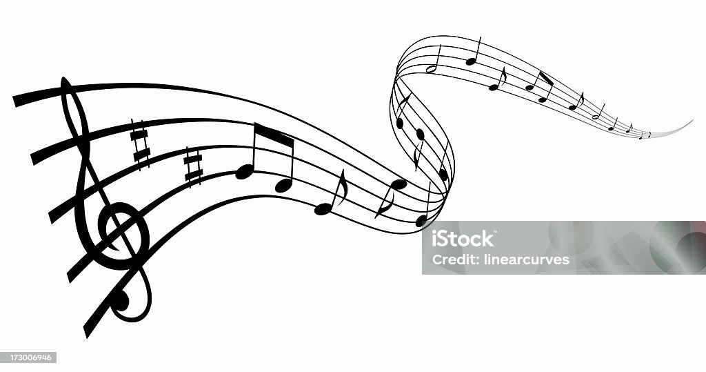 Musical wave More Musical Note Stock Photo