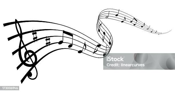 Musical Wave Stock Photo - Download Image Now - Musical Note, Sheet Music, Music