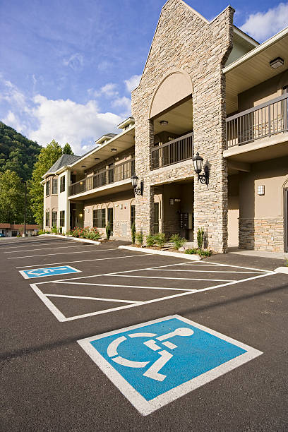 istock Retail shops with disabled parking 173007000
