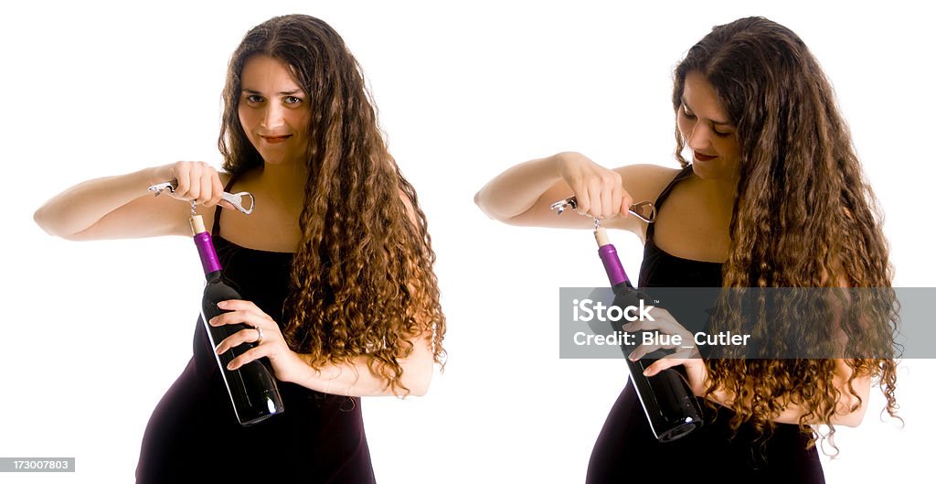 Ragazza e vino - Foto stock royalty-free di 20-24 anni